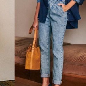 Sezane Pleated Jeans